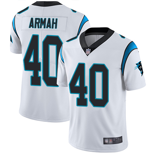 Carolina Panthers Limited White Youth Alex Armah Road Jersey NFL Football #40 Vapor Untouchable->carolina panthers->NFL Jersey